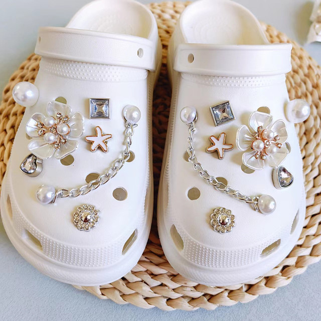 New Brand Shoes Charms Designer Croc Charms Bling Rhinestone Girl